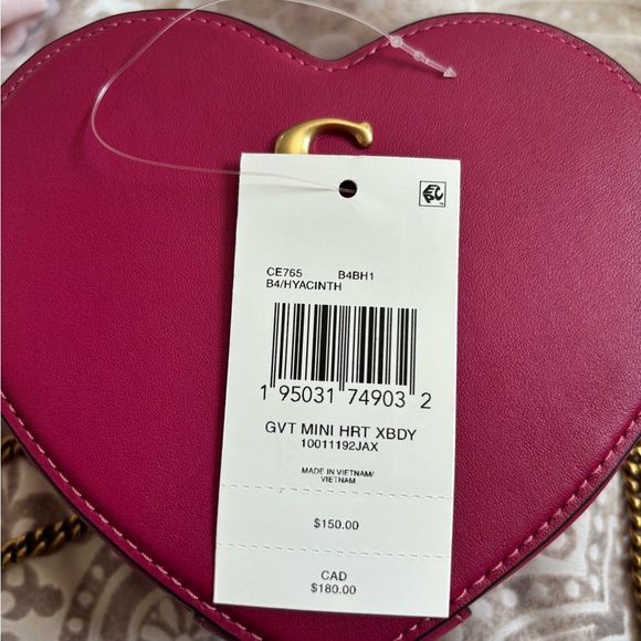 Coach mini heart bag - Picture 2 of 4